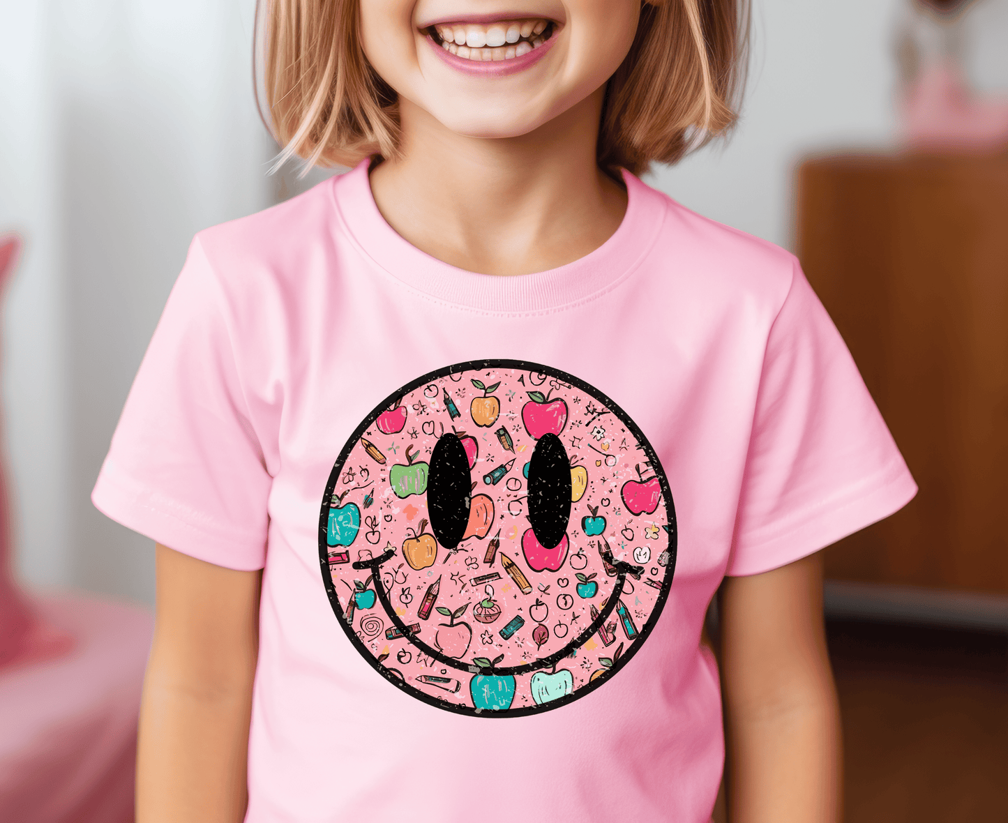 Back to School Smiley Tee