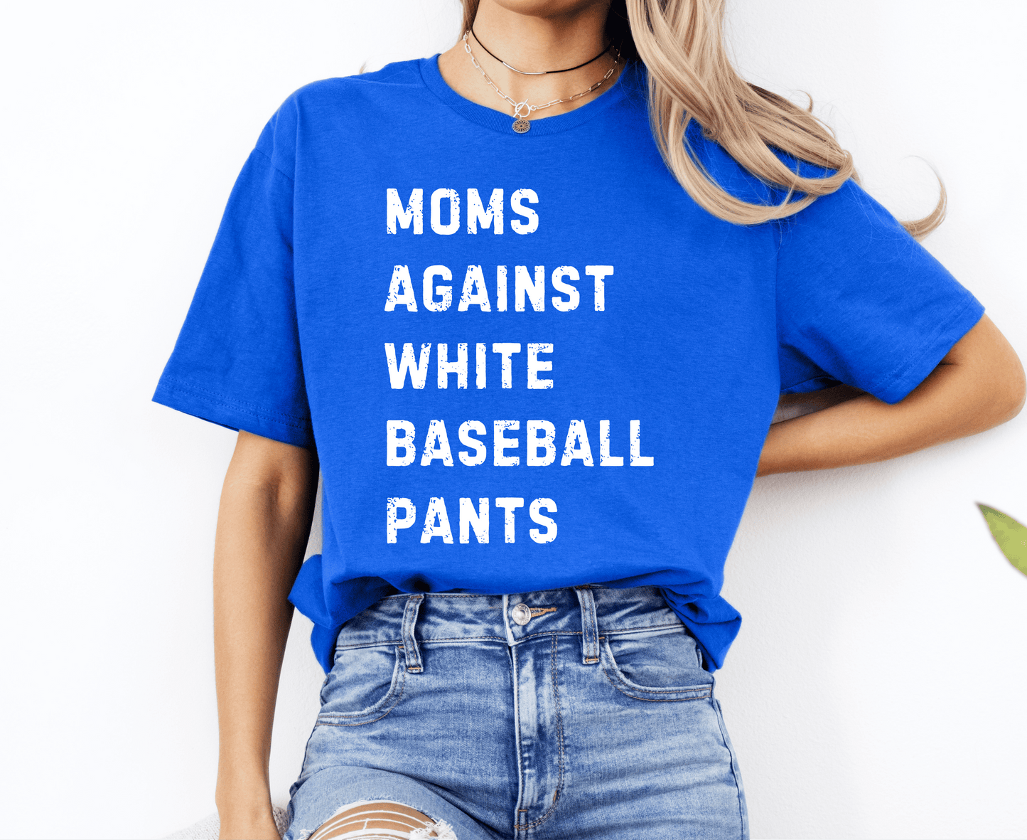 Moms Against White Baseball Pants